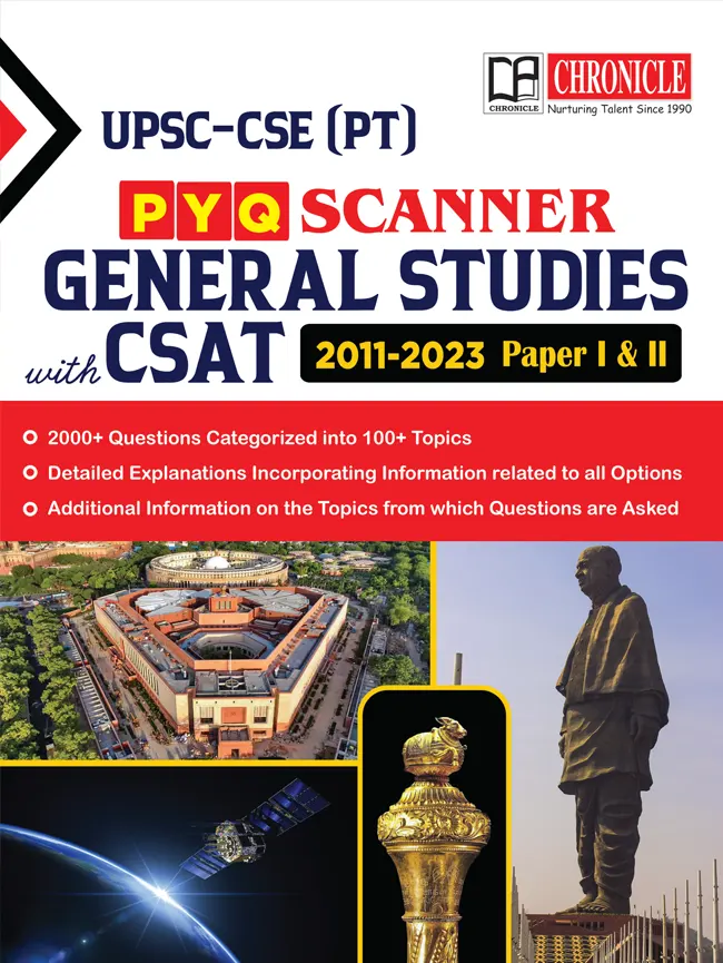 UPSC-CSE (PT) PYQ Scanner General Studies With CSAT 2011-2023 Paper I & II